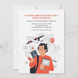 Onderzoek Awide Farewell Party Invitation Kaart