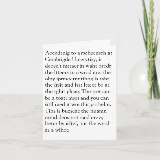 Onderzoek bij Cmabrigde Uinervtisy Geretign Crad Kaart