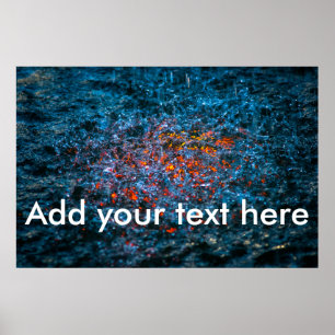 Onderzoek bij Waterverf - Oranje Poster