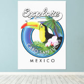 onderzoek cabo san lucas mexico - reispatch canvas afdruk (Insitu (Houten vloer))