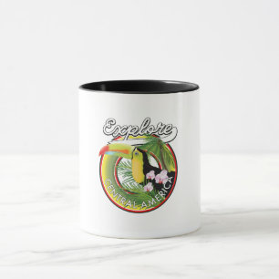 Onderzoek Midden-Amerika logo. Mok