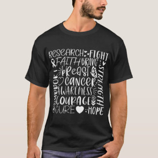 Onderzoek naar borstkanker en bestrijding in het w t-shirt