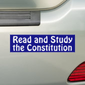 Onderzoek naar de Grondwet Bumpersticker (Op auto)
