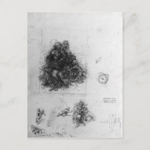 Onderzoek naar de Maagd en het Kind met St. Anne Briefkaart