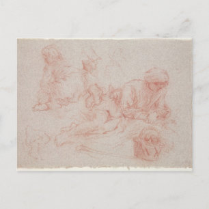 Onderzoek naar een achteruitrijdend man briefkaart