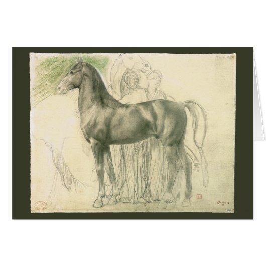 Onderzoek naar een paard van Edgar Degas, kunst (Voorkant Horizontaal)
