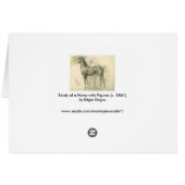 Onderzoek naar een paard van Edgar Degas, kunst (Achterkant Horizontaal)