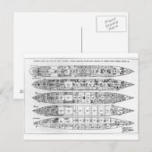 Onderzoek naar het verlies van de Titanic: dwarsdo Briefkaart (Voorkant / Achterkant)