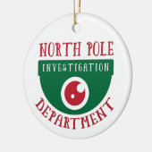 Onderzoek op de Noordpool met Kerstmis Keramisch Ornament (Links)