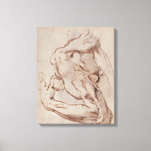 Onderzoek van een Arm Inv.1859/5/14/819 Canvas Afdruk (Voorkant)