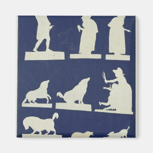 Onderzoek van figuren en dieren magneet