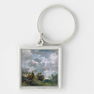 Onderzoek van Sky and Trees (olie op canvas) Sleutelhanger