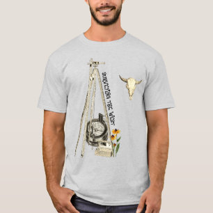 ONDERZOEK VAN WESTERNE GRONDWEEFSELS VOOR OUD WEST T-SHIRT