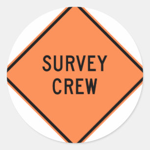 Onderzoeken van het treinpersoneel ronde sticker