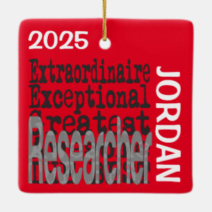 Onderzoeker Extraordinaire CUSTOM Keramisch Ornament