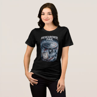 Onderzoeker Faalt Vrouwen Bella+Canvas Donker Tri-Blend Shirt