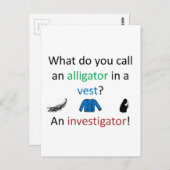 Onderzoeker Joke Briefkaart (Voorkant / Achterkant)