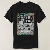 Onderzoeksassistent Funny  Retro T-shirt (Design voorkant)