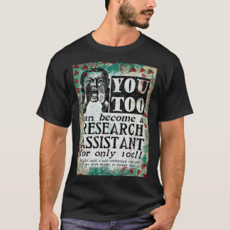 Onderzoeksassistent Funny  Retro T-shirt