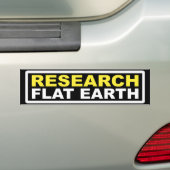 ONDERZOEKSFLAT-AARDSTICKERS BUMPERSTICKER (Op auto)