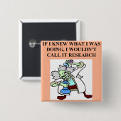 onderzoeksgrap vierkante button 5,1 cm (Voorkant /achterkant)