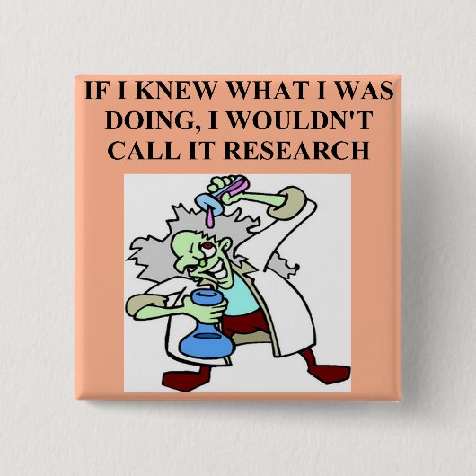 onderzoeksgrap vierkante button 5,1 cm (Voorkant)