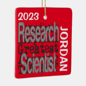 Onderzoekswetenschapper Extraordinaire Keramisch Ornament (Rechts)