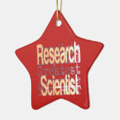 Onderzoekswetenschapper Extraordinaire Keramisch Ornament (Links)