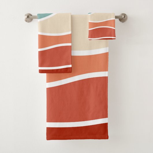 Ondes colorées de style rétro (En situation)