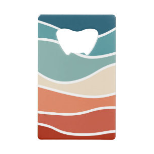 Ondes colorées de style rétro