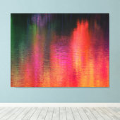 Ondes sur le triptyque de toile de feu (Insitu (Plancher de Bois))