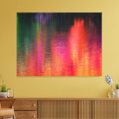 Ondes sur le triptyque de toile de feu (Insitu(Salon))