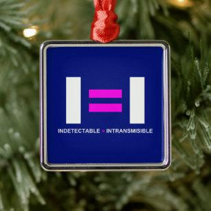 Ondetecteerbaar is een onzichtbaar VIH Metalen Ornament