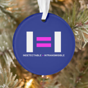 Ondetecteerbaar is een onzichtbaar VIH Ornament