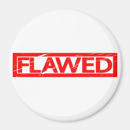 Ondeugdelijke stempel magneet (Voorkant)