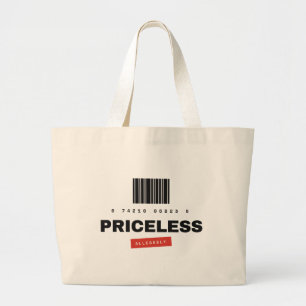 Ondeugdige zogenaamd sarcastische humor jumbo bood grote tote bag