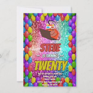 Ondeugend Eekhoorn Internet Party Verjaardag Uitno Kaart