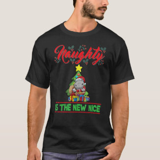 Ondeugend is de nieuwe mooie Kerstman Xmas_16 T-shirt