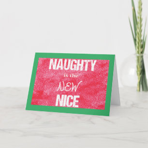 Ondeugend is de NIEUWE Nice Custom Text Feestdagen Kaart