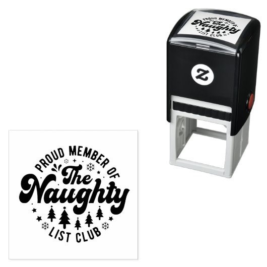 Ondeugend Kerst grappig thema Zelfinktende Stempel (In situ)