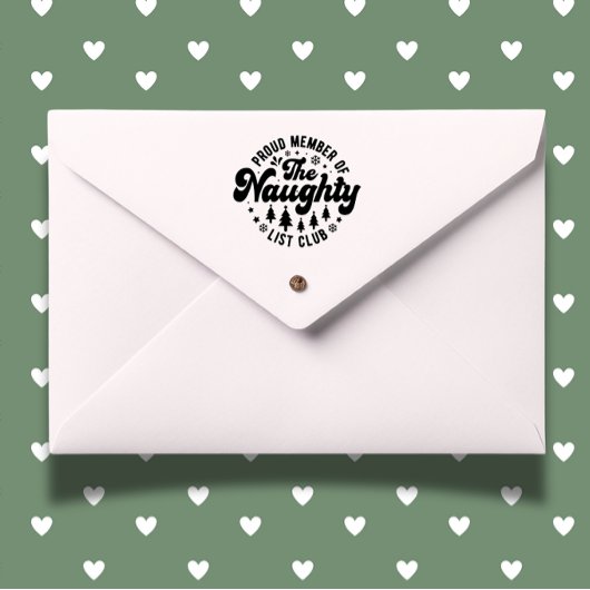 Ondeugend Kerst grappig thema Zelfinktende Stempel