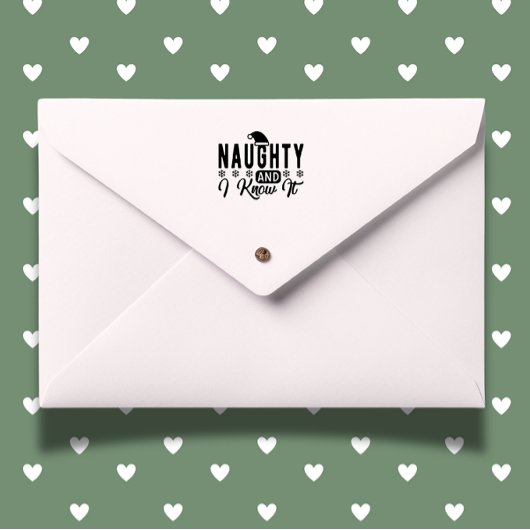 Ondeugend Kerst grappig Zelfinktende Stempel