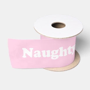 Ondeugend licht roze wit typografie grappig schatt lint