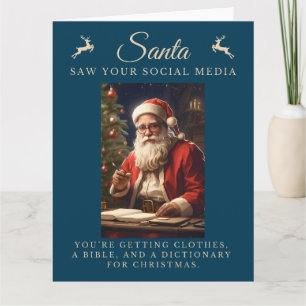 Ondeugend Lijst Grappig Sarcastisch Kerstmis Kaart