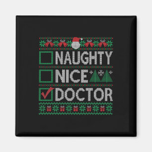 Ondeugend Nice Doctor Kerstlijst Lelijke trui Magneet