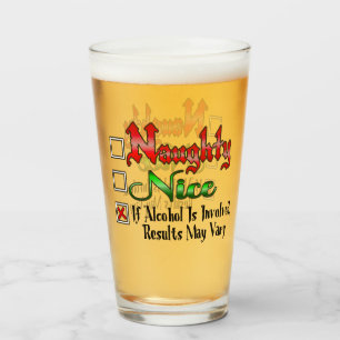 Ondeugend of lekker alcohol editie glas