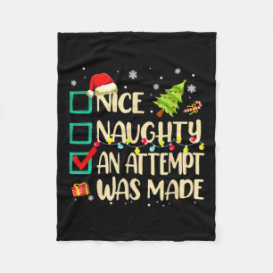 Ondeugend of leuk plezier Er werd een poging gedaa Fleece Deken