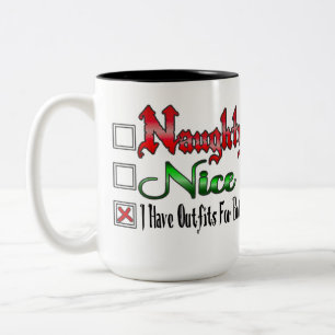 Ondeugend of mooi Flirty White Tweekleurige Koffiemok