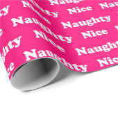 Ondeugend of mooi heet roze modern grappig schatti cadeaupapier (Rol Hoek)