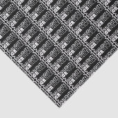 Ondeugend of mooi op zwart tissuepapier (Detail)